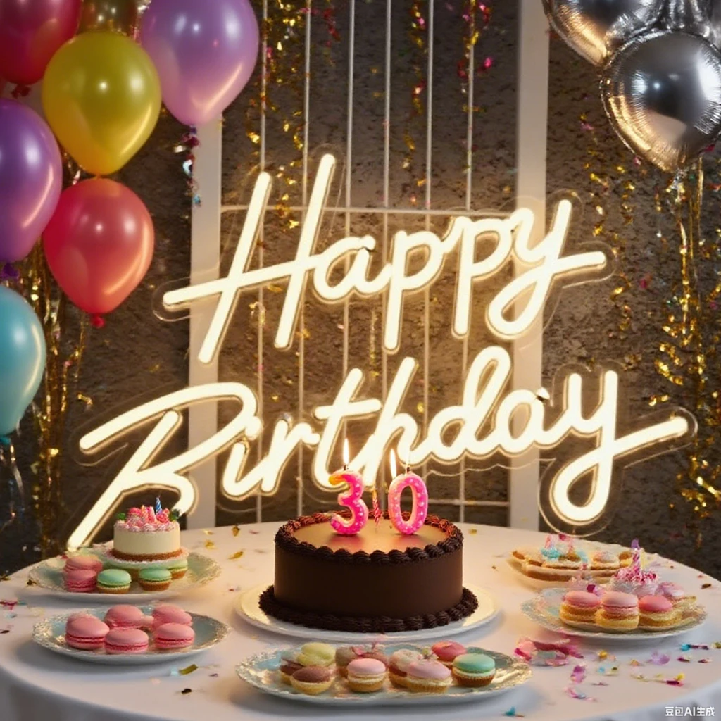 

Pink/Cool White/Warm White 'Happy Birthday' Neon Sign Decorative Lighting Ideal for Restaurant Parties Holiday Decorations