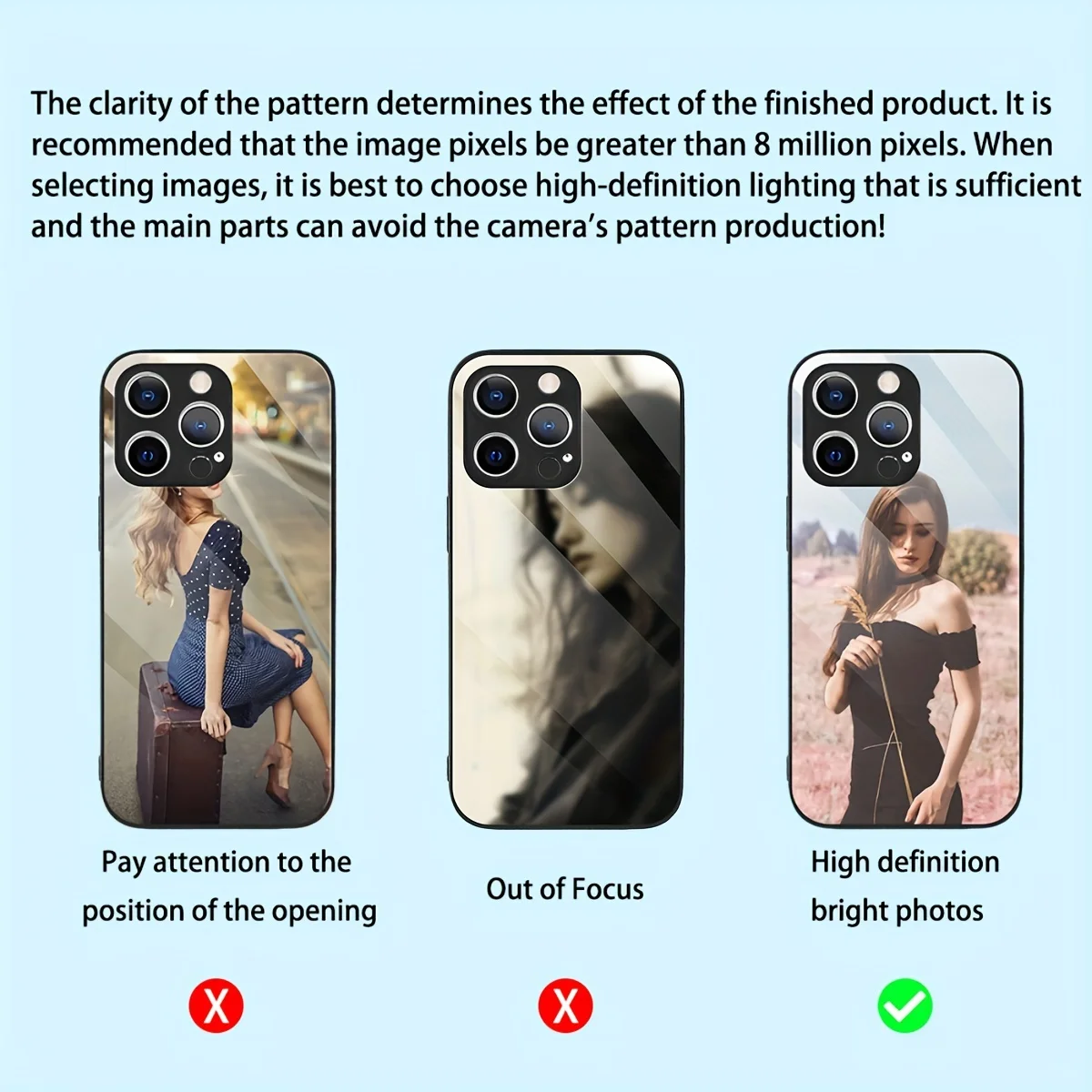 Custom Photo Mirror Glass Case For iPhone 17 16 15 14 13 12 Pro Max Mini 17Air 6 7 8 Plus XR SE X XS Cover Unique Bumper view 3