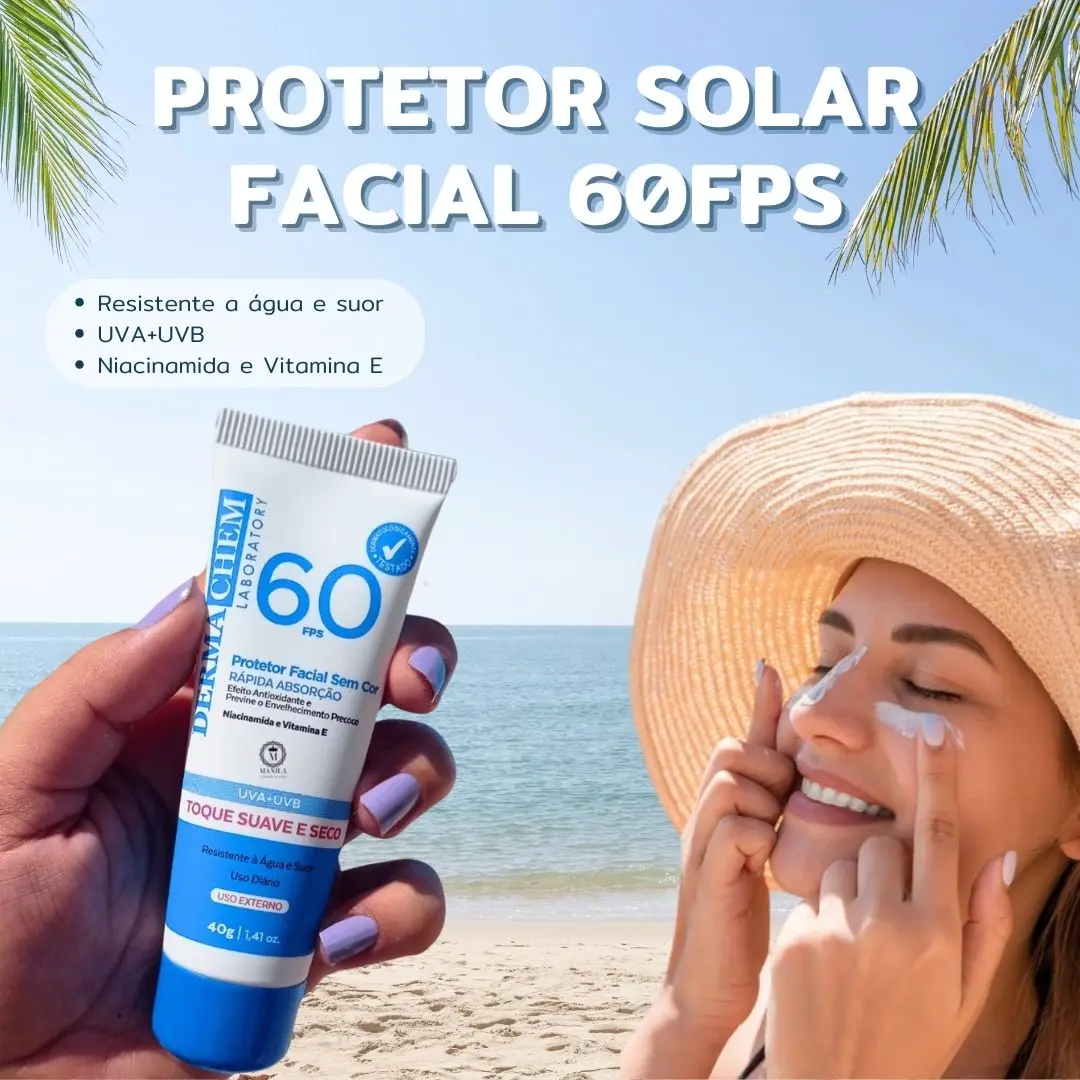 SPF 60 - Dermachem Color-Free Facial Sunscreen