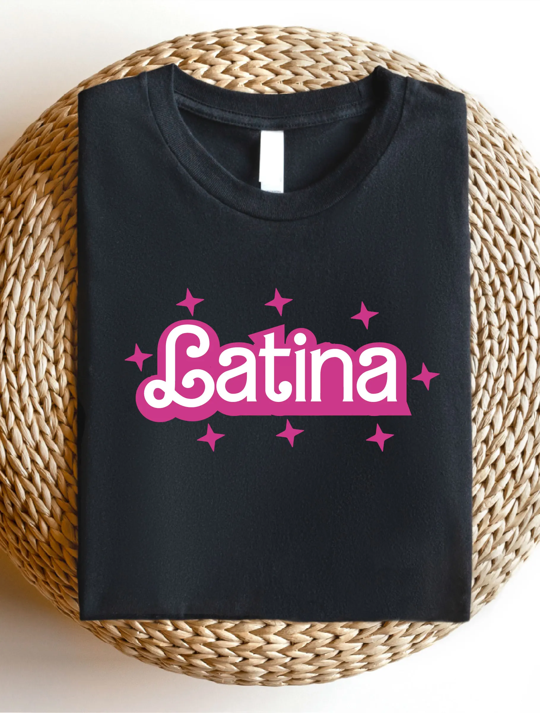 Women Latina Shirt, Mexican Casual T-Shirt, Graphic Print Comfortable Fit Round Neck Short Sleeve Teee AE19