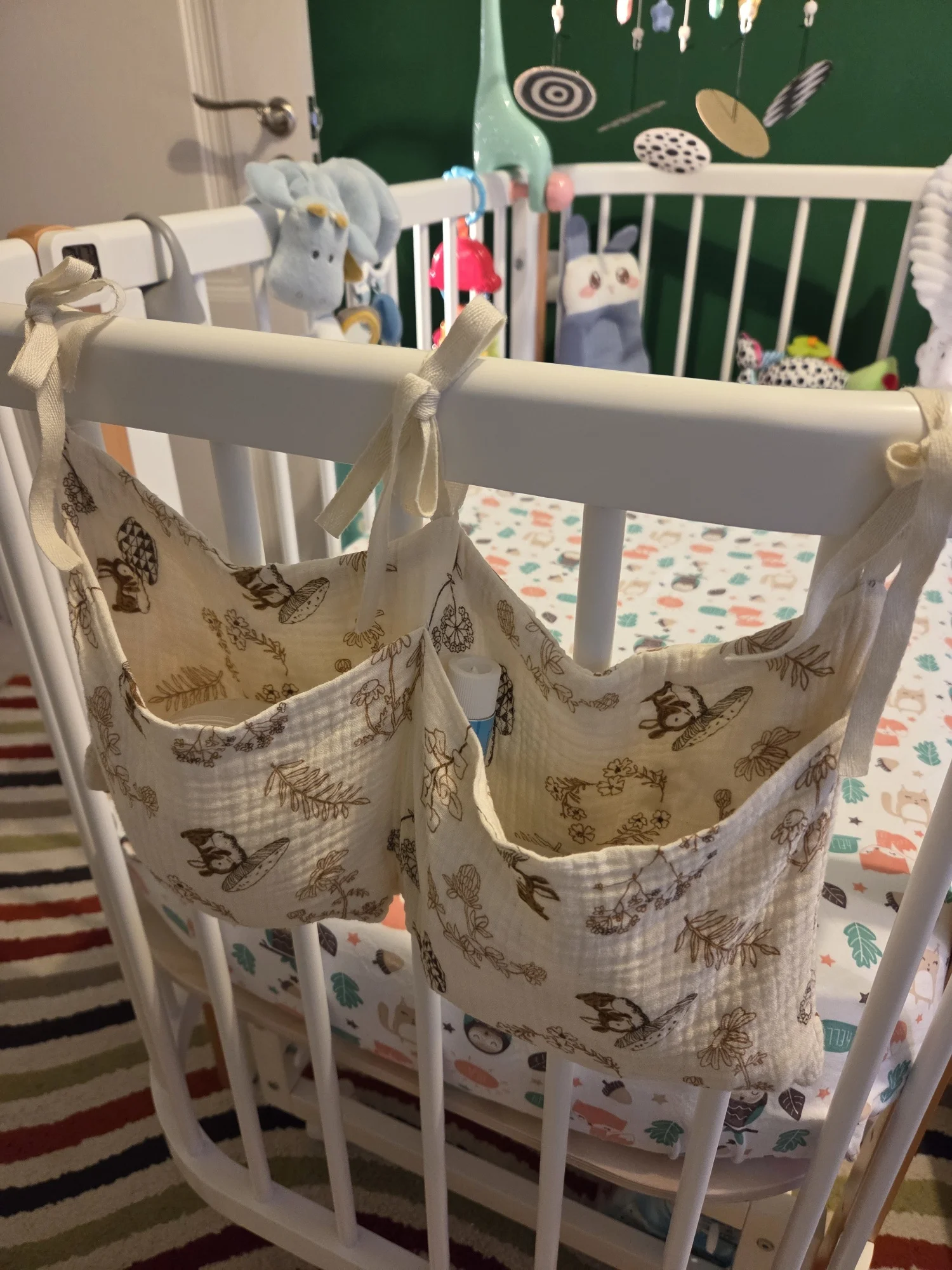 Cotton Baby Bedside Diaper Organizer Bag photo review