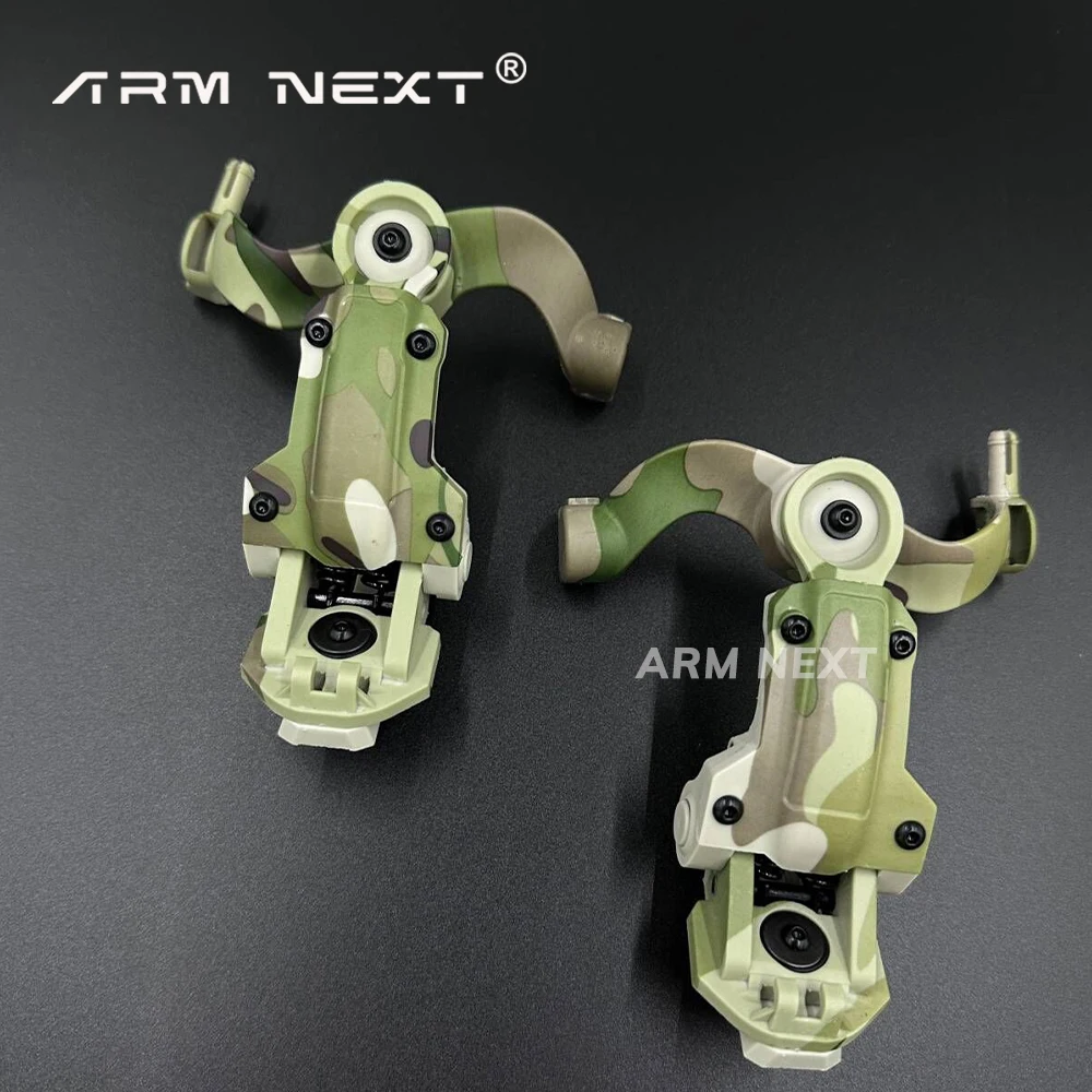 Shooting Headset Bracket Kit Multi-angle Rotation Helmet Rail Adapter Fit OPS Core ARC and Team Wendy M-LOK Rail Headphone Mount