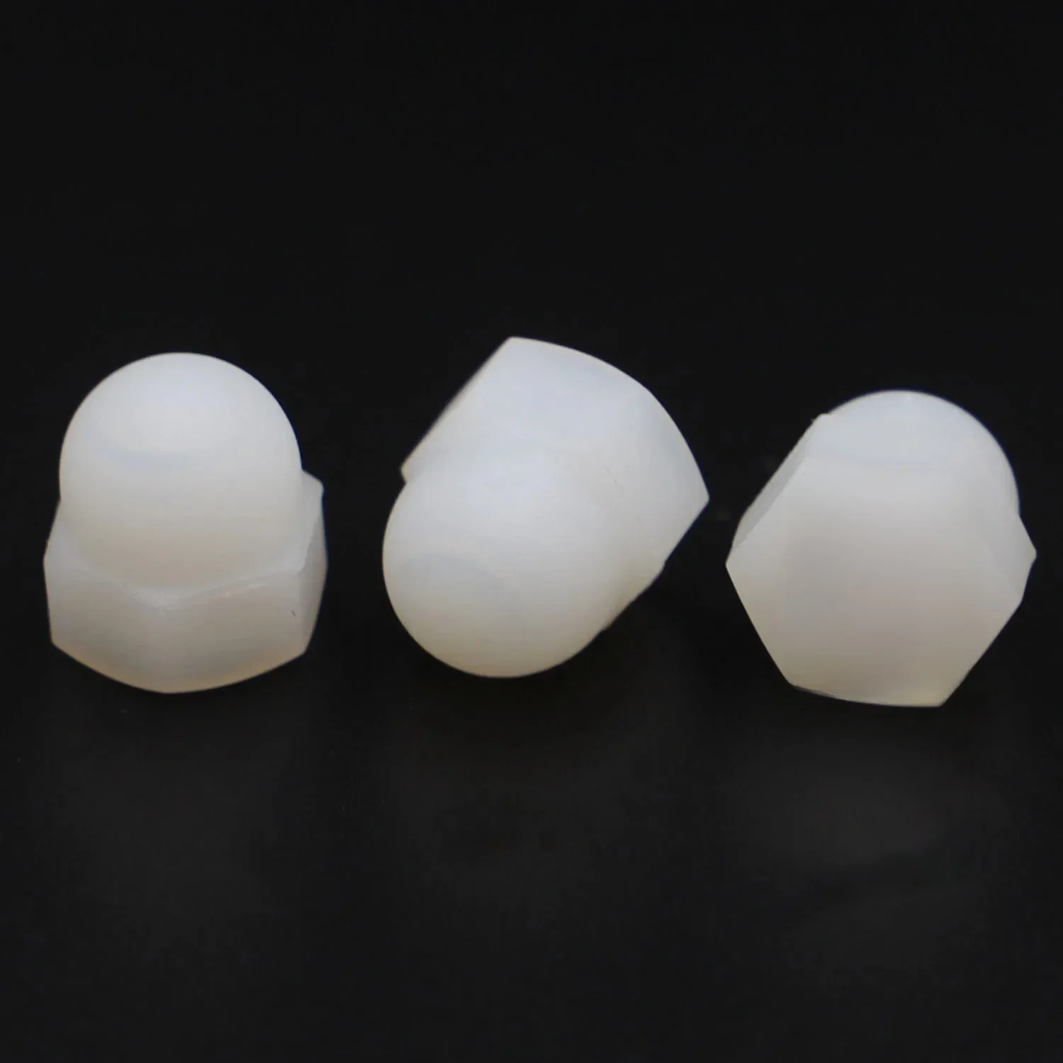 Couvercle décoratif en nylon blanc, capuchon en plastique, Kg, M3 figuré, M5, M6, M8, M10, M12, DIN1587