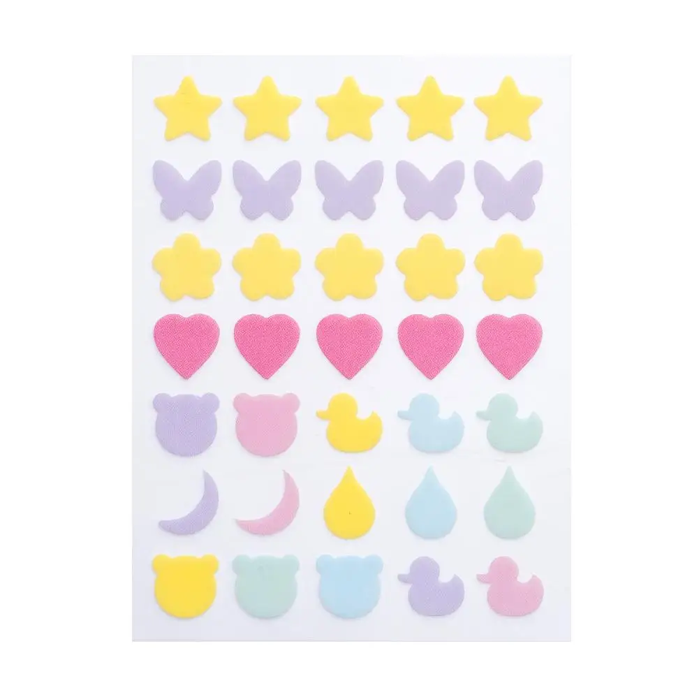 الملونة حب الشباب التصحيح متعدد الأشكال PE لطيف العيب ملصقات غير مرئية تنفس العناية اليومية بالبشرة الغروانية المائية بثرة بقع