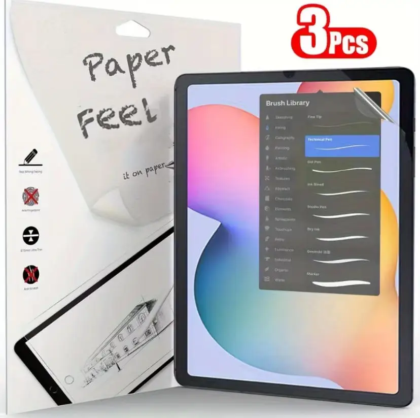

Защитная пленка из матовой бумаги для iPad, 3 шт., для Air 13/11, Pro 13/11, iPad 5-11 поколений, 10,9/10,2/9,7 дюйма — купите 2, получите 1 бесплатно