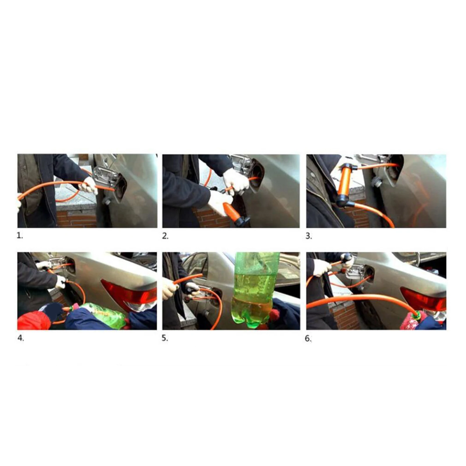 Kit pompa a sifone manuale Estrattore carburante 200cc Strumento di aspirazione Pompaggio olio Trasferimento gas liquido Ventosa Trasferimento carburante Kit pompa di gonfiaggio