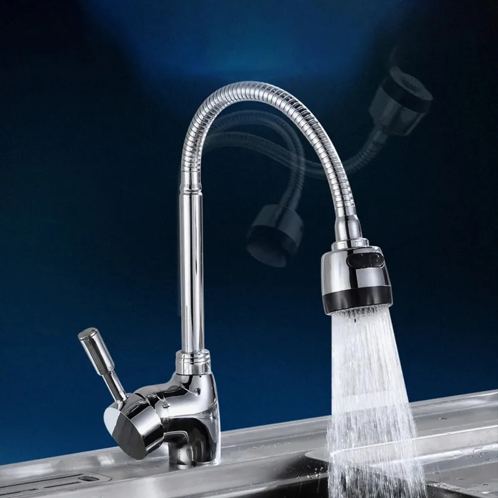 صنبور حوض مطبخ الذواقة ، دش حوض غسيل مرن ، محمول أحادي اللون ، ماء مختلط ، ساخن وبارد ، K138 #2