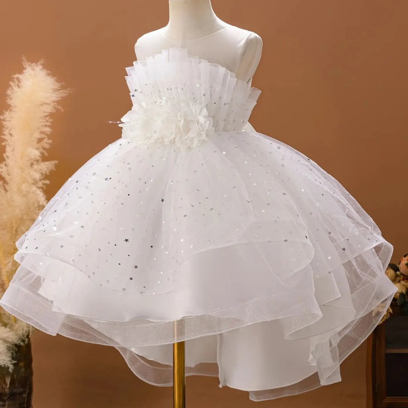 Prinzessin Kleid für Party Mädchen Tüll Kinder Kleidung Kind Geburtstag Kleider für Hochzeit Tutu Kleidung 4 bis 10T