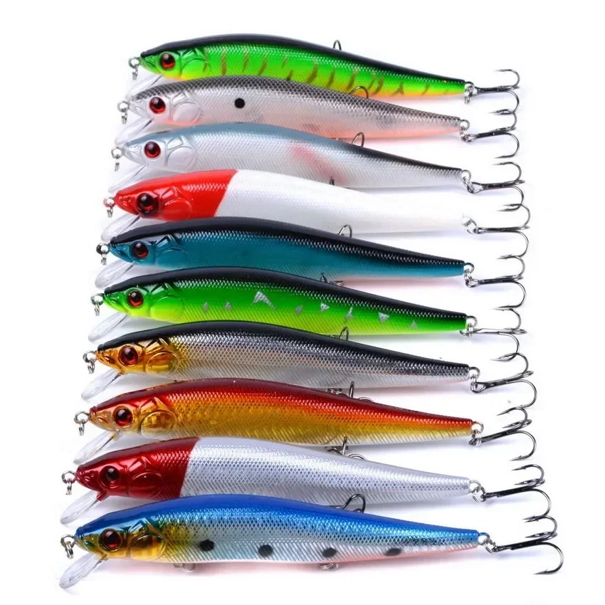 10 sztuk Wobbler Minnow zestaw przynęt na ryby morskie 23g Crankbait fałszywe przynęty wędkarskie Isca Artificiai twarda przynęta przynęty — zdjęcie 2