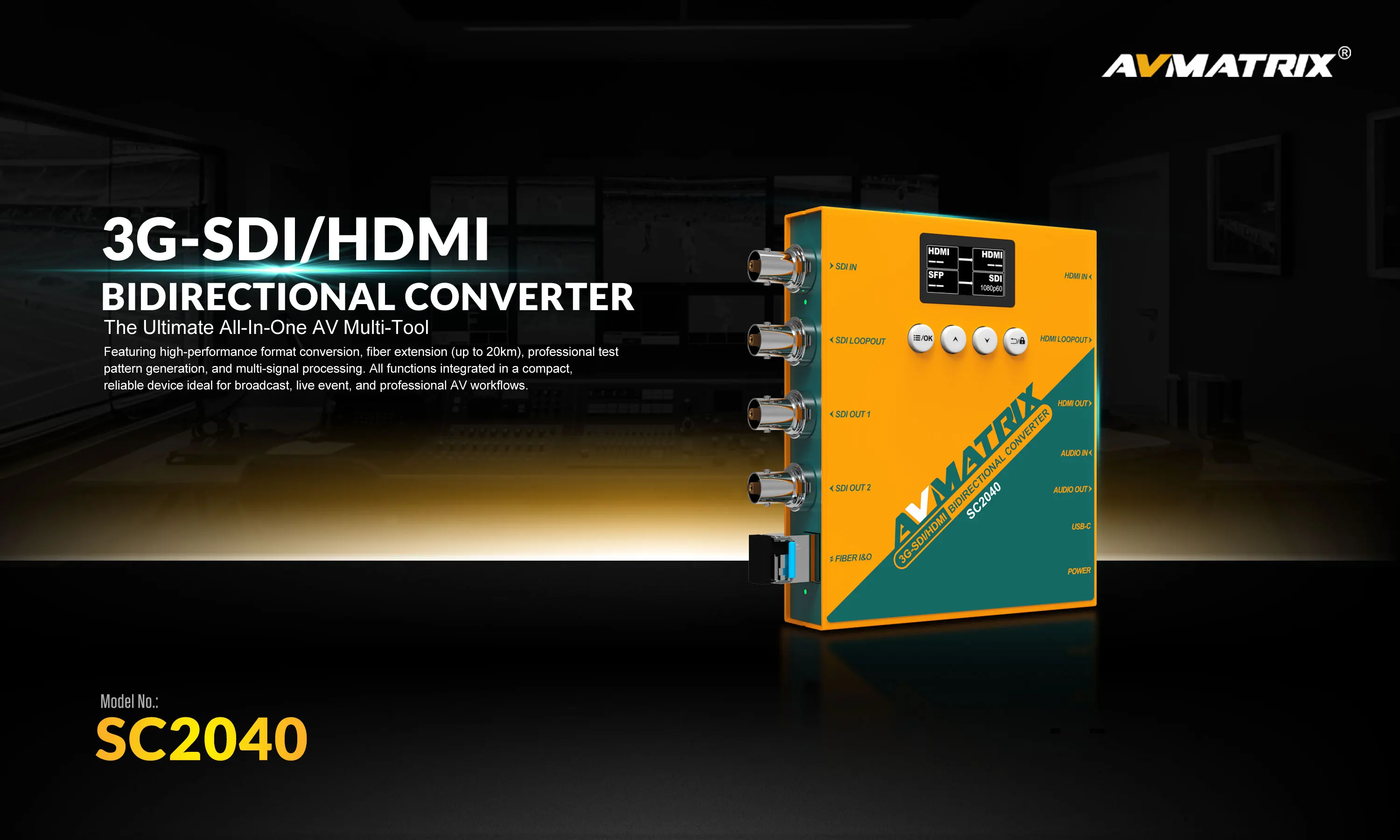 SC2040 SDI/HDMI-compatible Bidirectional Converter