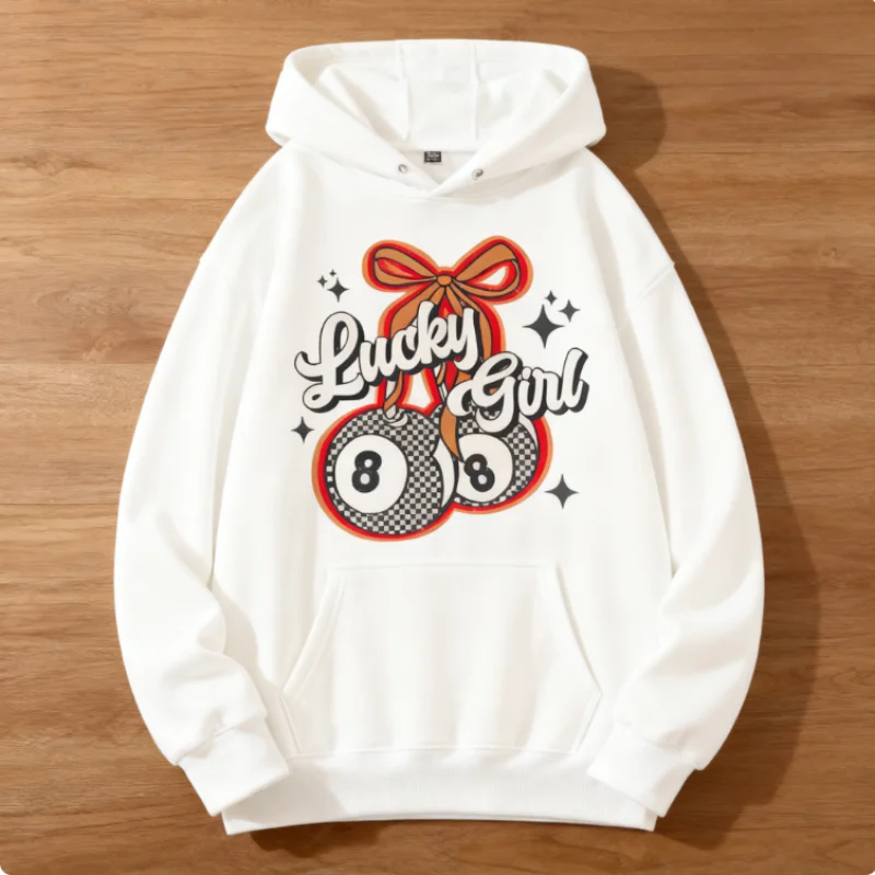 Lucky Girl 8 Cherries Hoodie Western Outfit Women Cowgirl Outfit Western Clothing Stuff Tops Country Concert Outfits Western Sty