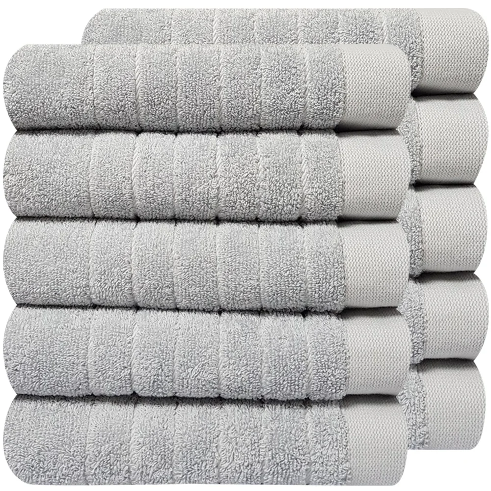 [Daju Towel]5/10 Hotel Towel 200g 40cmx80cm Thick, non-fluorescent, high-grade cotton towel dark gray