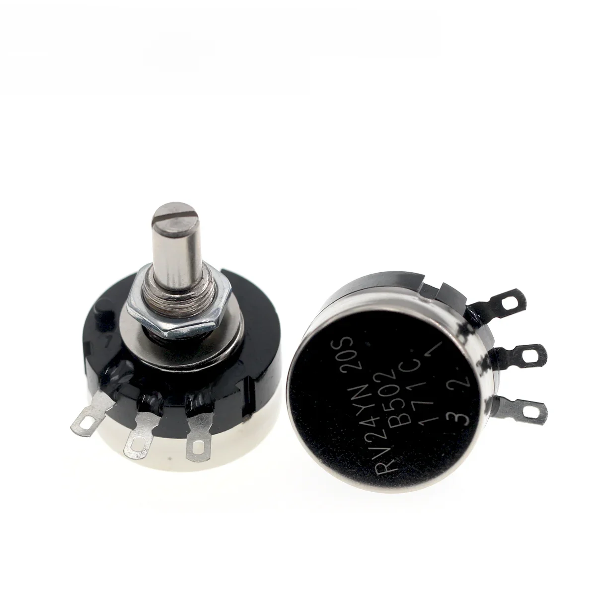 5PCS RV24 potencjometr RV24YN20S B102 B202 B502 B103 B203 B503 B104 B204 B254 B504 B105 500R 1K 2K 5K 10K 20K 50K 100K 250K 1M — zdjęcie produktu 6