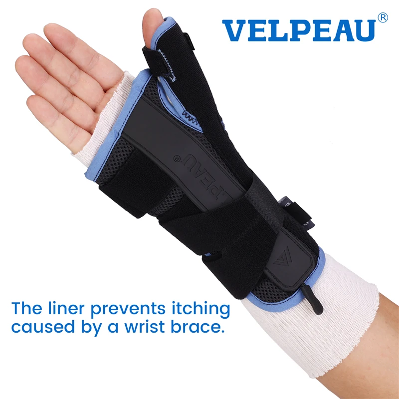 VELPEAU Wrist Liner Stockinette Elastic for Skin Protection and Reduce Friction Cotton Arm Sock Sleeve for Under Splint 10PCS