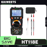 KAIWEETS HT118E Digital AC/DC Multimeter, TRMS 20000 Counts, 2.7 Inch Display, LED Lightning Jacks, Auto-Ranging, Multi-function