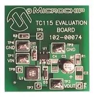 

MICROCHIP TC115EV EVALUATION BOARD, PWM, PFM CONTROLLER