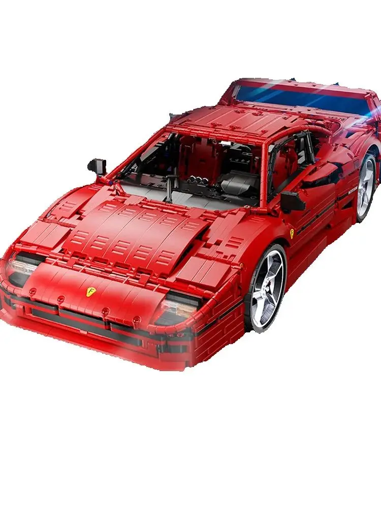 4026PCS Technik X001 Rot Super SportsCar F40 Modell MOC-140629 Klassische Racing Montage Baustein DIY Montieren Spielzeug Kind geschenk