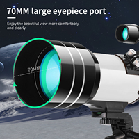 Professional Astronomical Telescope F30070 Monocular 150 Times Zoom HD Night Vision View Moon Star AZM70300 Stargazing