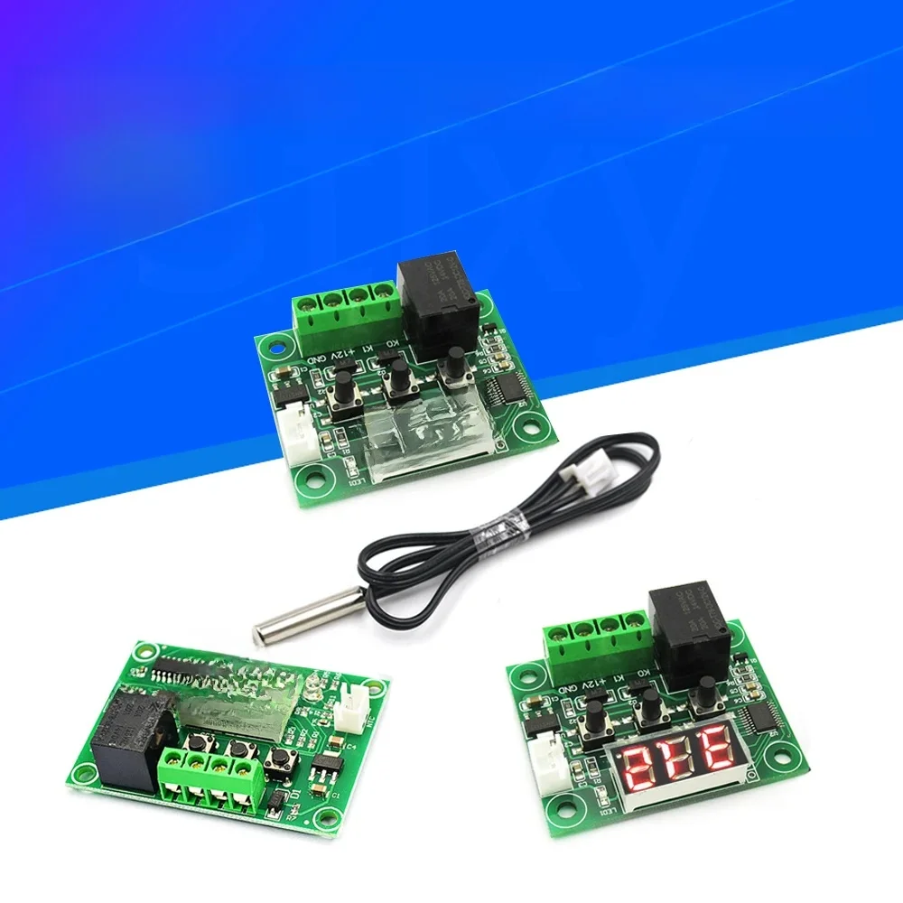 Commutateur de contrôle de la température du thermostat, W1209 DC, 5V, 12V, contrôleur de température, thermomètre, contrôleur thermique