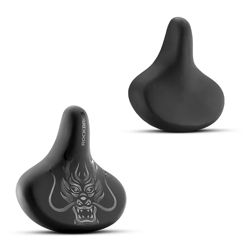 AliExpress ROCKBROS Bicycle Saddle PVC Leather Comfortable Bike Seat Soft Shock Absorption Oversize Water-Resistant Cycling Cushion