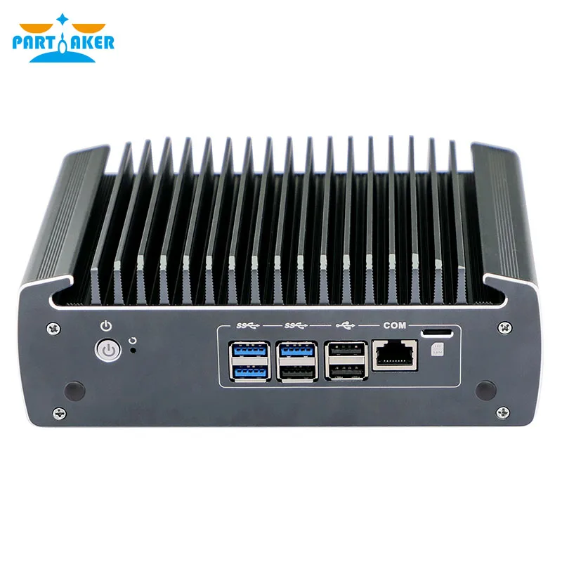 Fanless Mini PC 6 Intel NIC 1 HD 1 DP TPM2.0 AES-NI Soft Router VPN Server ESXI ทนทาน Micro ไฟร์วอลล์อุปกรณ์สนับสนุน POE