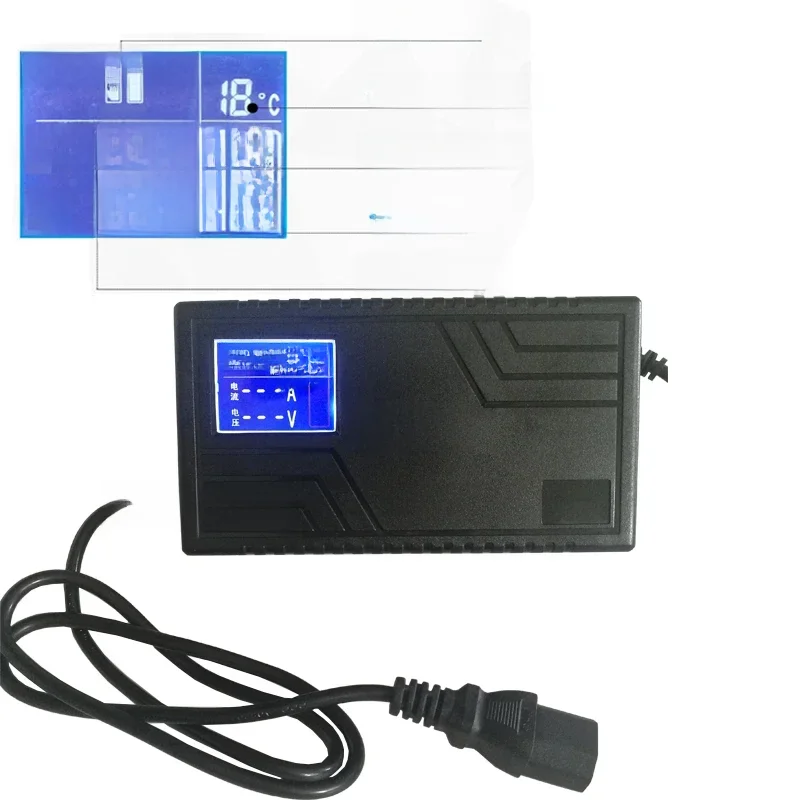 AliExpress 13S 16S 17S 20S 24S Lithium Batteri Charger 48V 60V 72V Li-ion Lifepo4 Charger with LCD Display Screen Scooter e-bike Charger