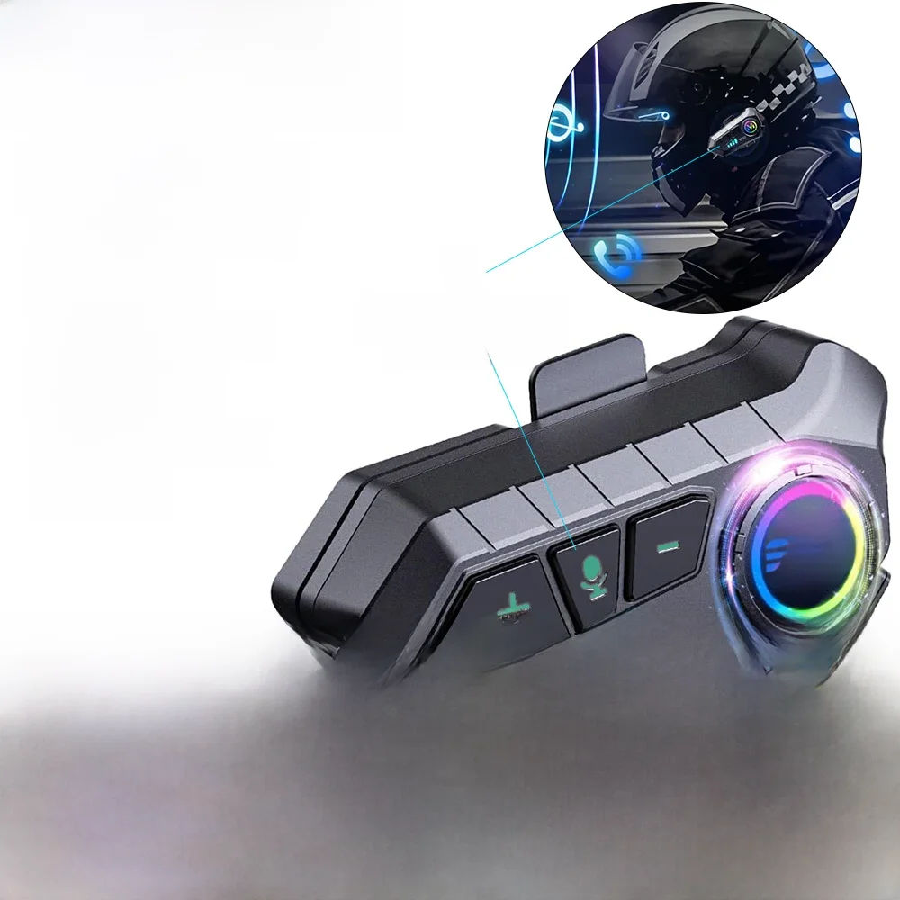 Y10 Motocicleta Capacete Headset Bluetooth 5.3 Voz Contro Motocicleta Sem Fio Hands-on Falar Headset