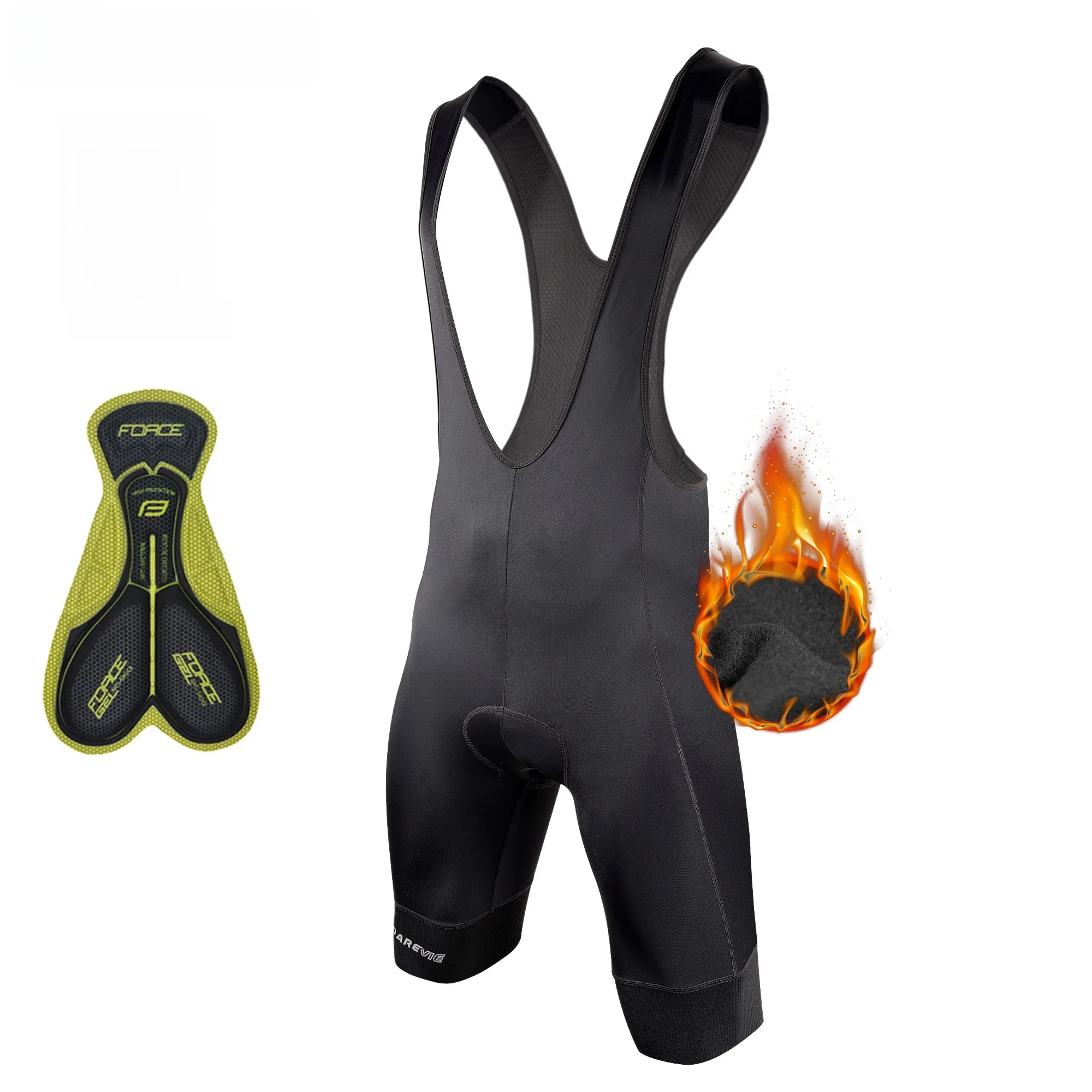 AliExpress DAREVIE Winter Thermal Cycling Bib Shorts Men Gel Pad 6 Hour Men's Cycling Shorts With 7 CM Leg Gripper for 5-15℃ Winter Warm