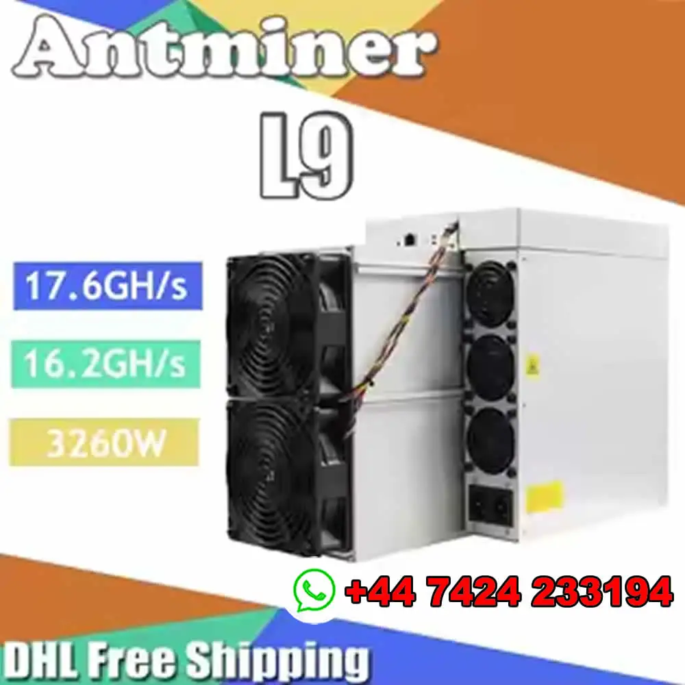 Bitmain Antminer L9 16Gh 17.6Gh 3260W LTC Miner Dogecoin Mining Machine Asic Crypto Hardware