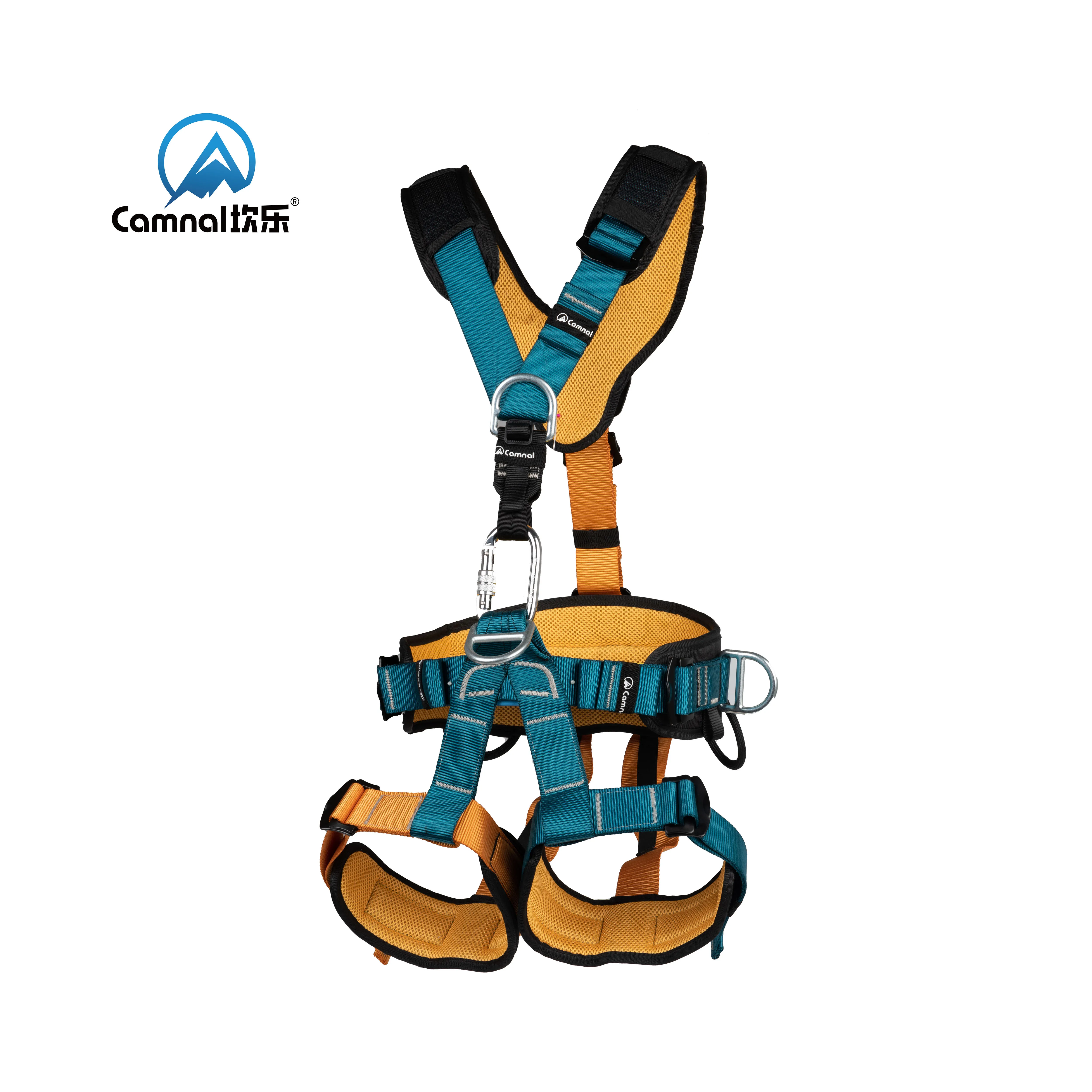 Professional Full Body Rock Climbing Harness - Anti-Fall Safety Belt with Removable Gear & High-Altitude Protection Equipment