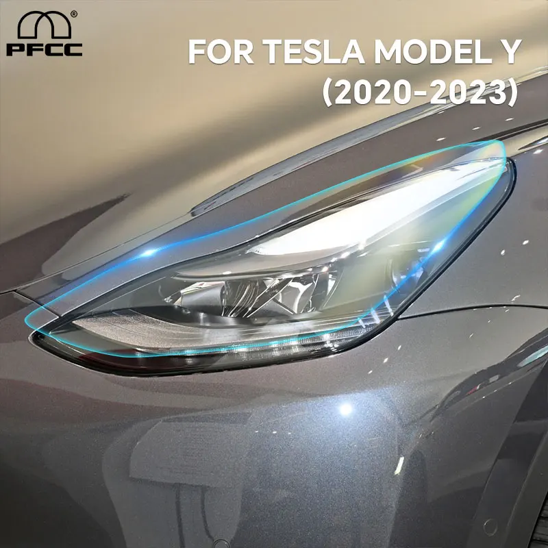 

Pre-cut PPF Car Headlight Protective Film TPU Clear For Tesla Model Y 2020 2021 2022 2023 Rearview Transparent Scratch Resistant