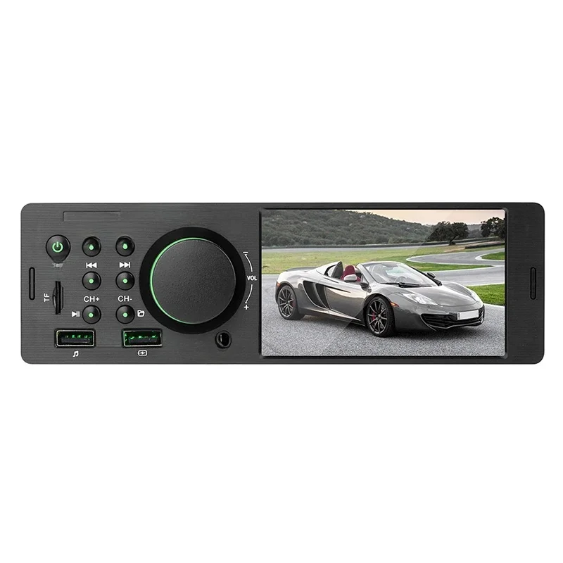 ''4.1'' Bluetooth-Compatibel Stereo In-Dash Single Din Head Unit Ontvanger Eindversterkersysteem Met Handsfree Bellen, Video Afspelen - afbeelding 2