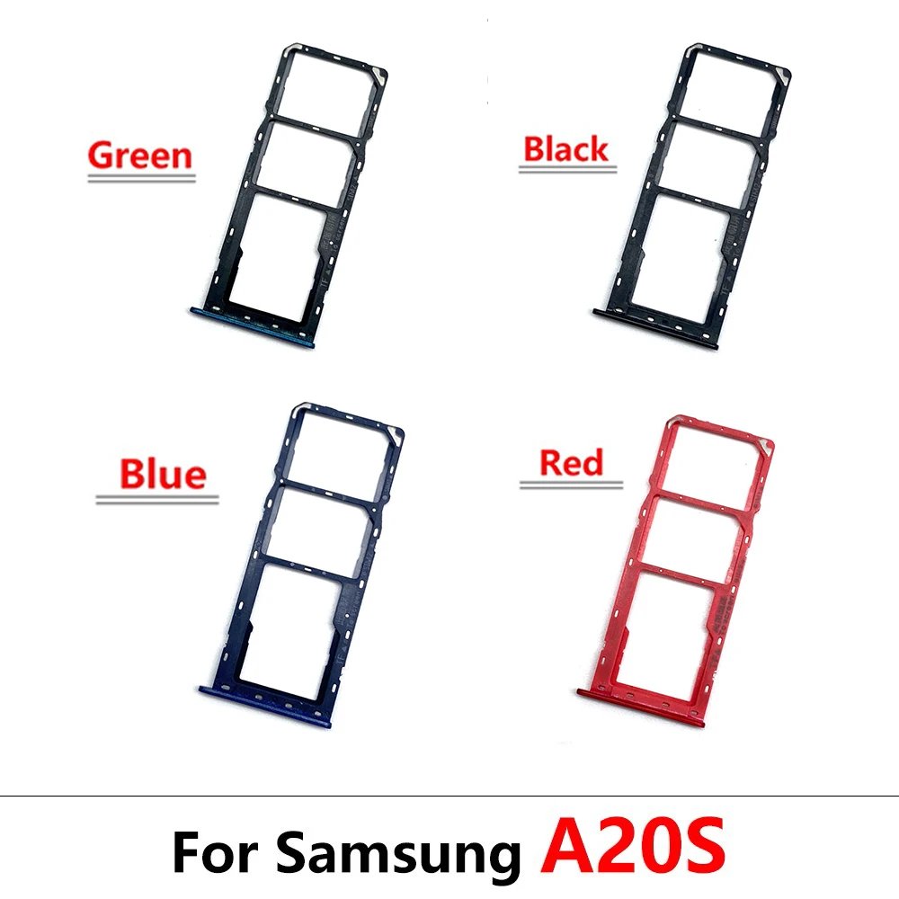 New For Samsung A10s A20s A30s A50s SIM Card Tray Slot Holder Adapter Accessories