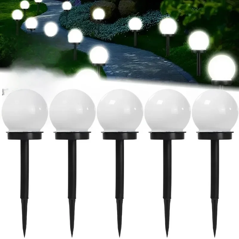 Lumière LED solaire extérieure lumière de pelouse solaire décor lumière de jardin solaire ampoule blanche lumière de pelouse réverbère étanche lumière de jardin