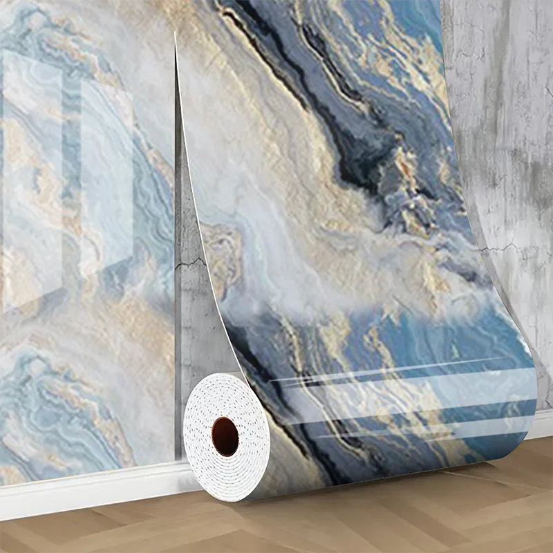 1 roll of imitation ceramic tile self-adhesive waterproof PVC wall sticker for bedroom and living room decoration wallpaper