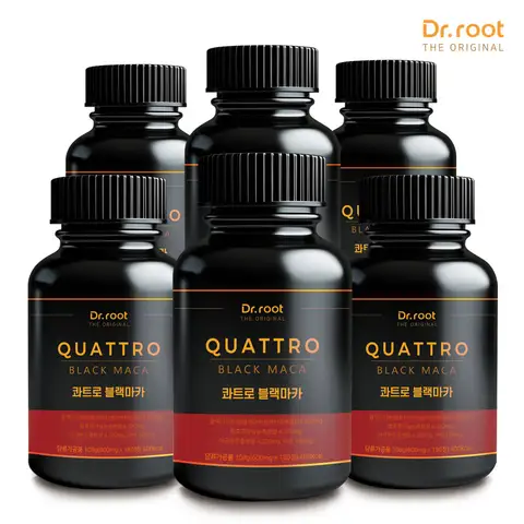 닥터루트 콰트로 블랙마카 600mg 180정 6통 흑마늘 야관문