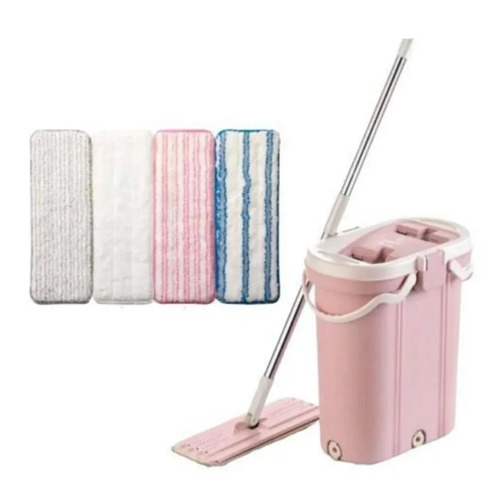 Mop Cleaning Set 4 in 1 Cloth Gift Unbreakable copolymer Substance Easily Washable Microfiber Mop Household Appliances And Acces