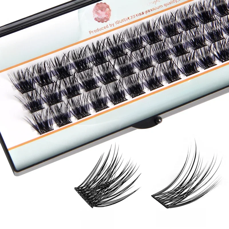 IGUIONSS – faux-cils segmentés, Extension de cils individuels naturels, outils de maquillage, doux et naturels, faciles à utiliser