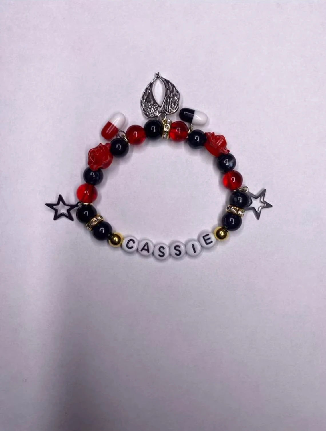 Handmade chase Atlantic cassie inspired bracelet with charms perfect as a gift skins uk