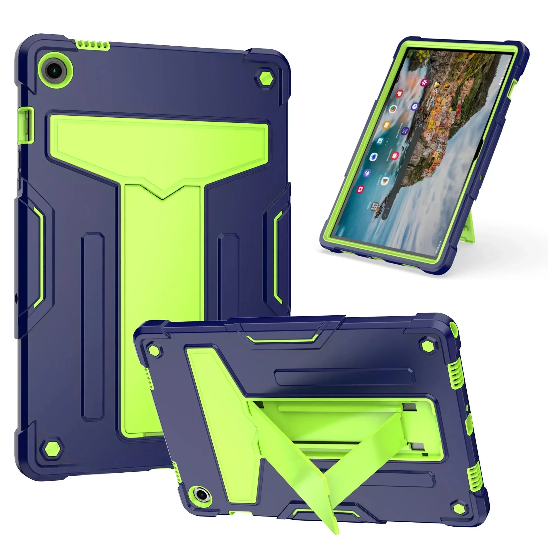 Etui dla dzieci do Samsung Galaxy Tab A9 Plus 11 SM-X210 X216B A9 A11 8.7 SM-X110, z funkcją podpórki, hibridowe, odporne na wstrząsy, z wzmocnioną konstrukcją. — zdjęcie produktu 7