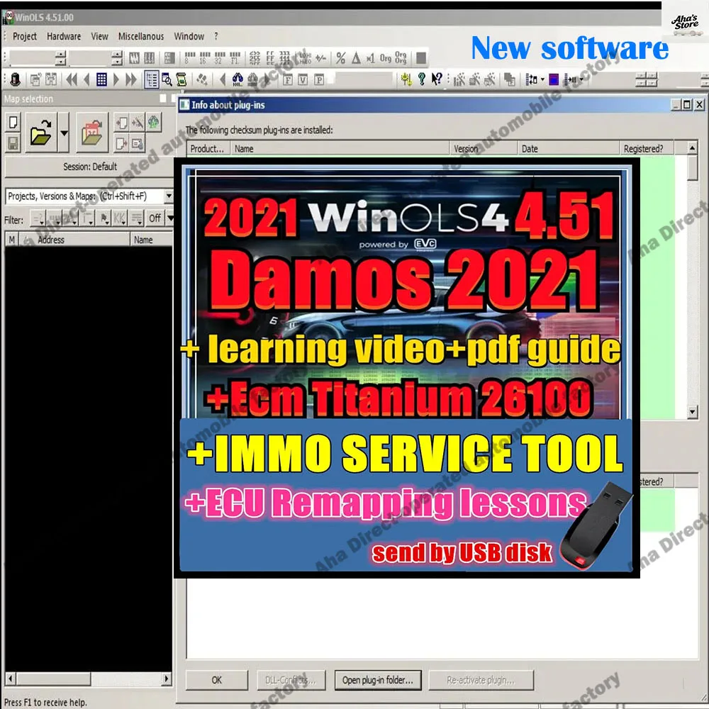 

IMMO SERVICE Tool v1.2+ Chip Tuning Maps Alldata Files+ WinOLS 4.51 With Plugins Vmware Version + 2021 Damos + ECM TITANIUM 1.61