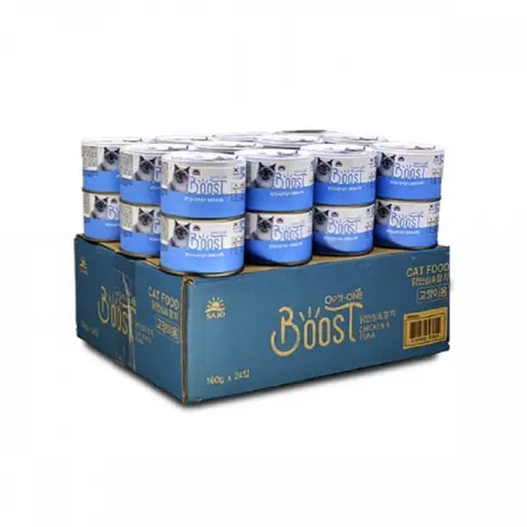 사조 옵티원 부스트 캔 160g x 24개 (닭안심과 참치)