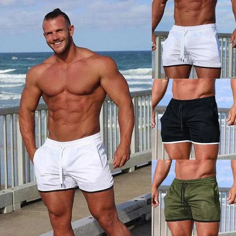 Letnie męskie spodenki sportowe Fitness koszykówka spodnie plażowe siatkowe oddychające spodenki treningowe na siłownię męskie spodnie dresowe — zdjęcie 2