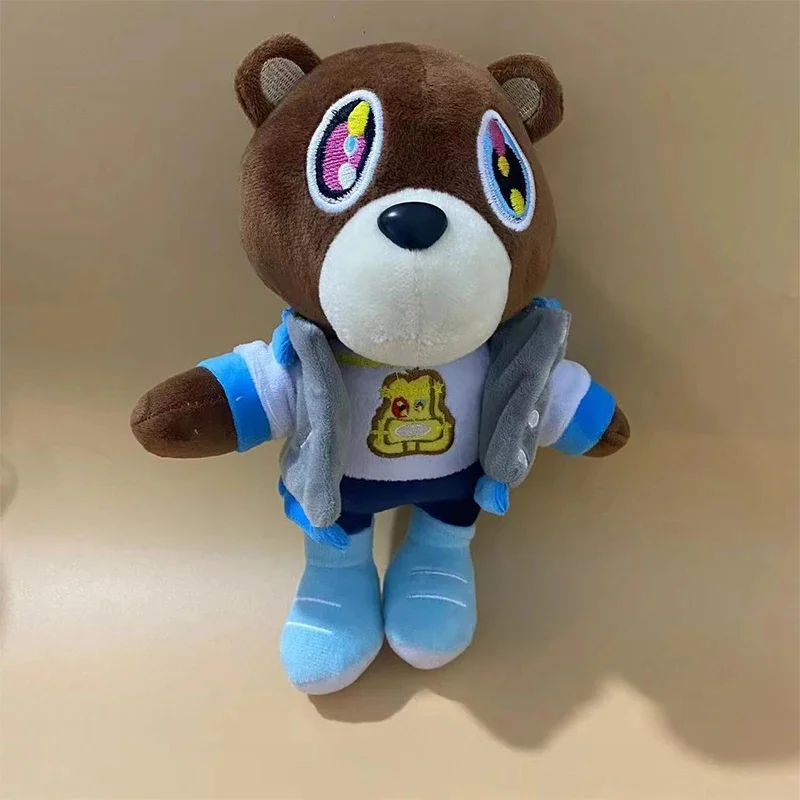 Kawaii Kanye Dropout Bear Teddy Bear Plush Toys Kanye West Graduation Soft Stuffed Home Room Decor Birthday Gift — zdjęcie 2