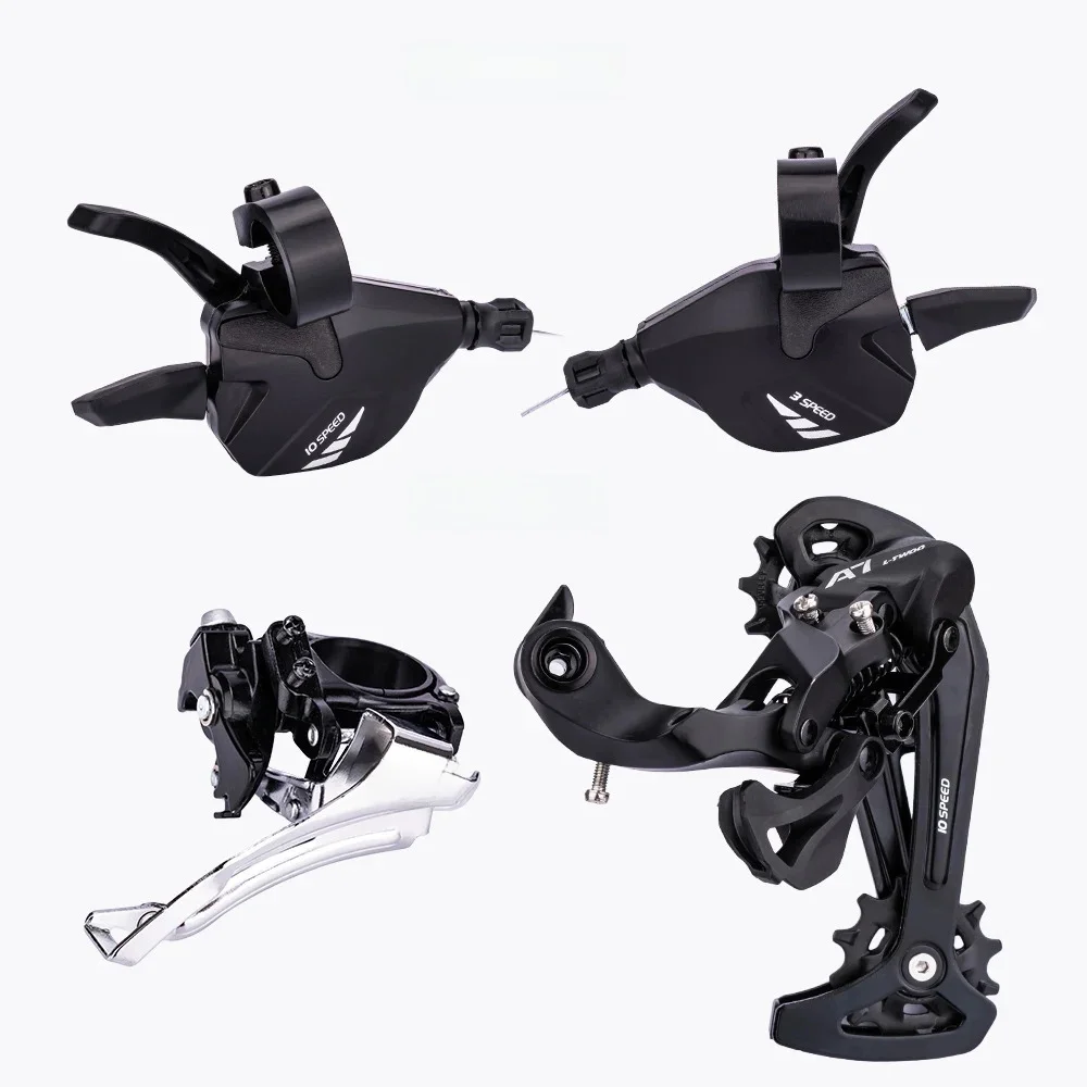 AliExpress NONE L-TWOO A7 Transmission Set Bike Derailleur Front Dial 10 30 Speed Switcher Mountain Bicycle Shifter Kit Speed Converter