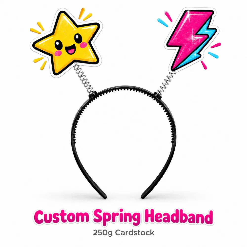 3Pcs 3Pcs Custom Spring Headband Personalized Cardstock Bobble Hair Bands Double Sided Print Party Concert Birthday Props - Aliexpress Deal