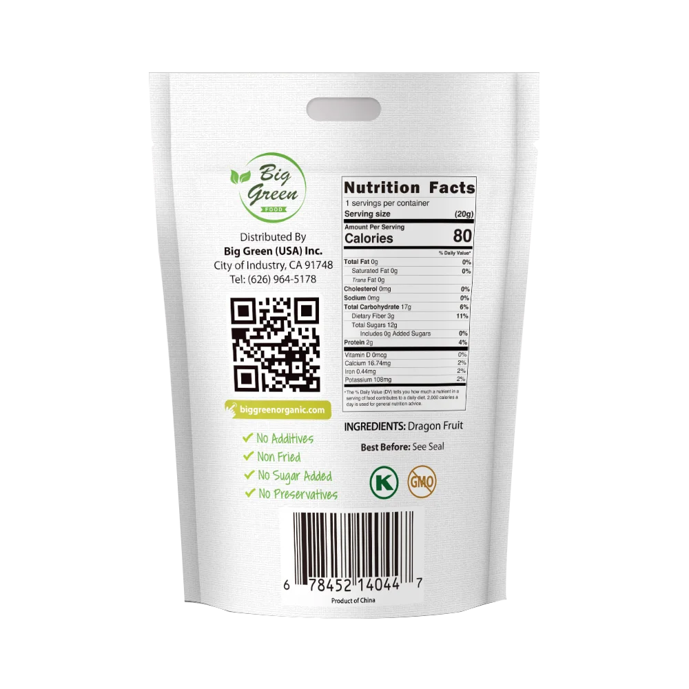 فاكهة التنين المجففة للوجبات الخفيفة الصحية ، وجبات خفيفة صحية ، بدون إضافات ، غير غمو ، مثالية للوجبات الخفيفة والحلويات ، 12 عبوة