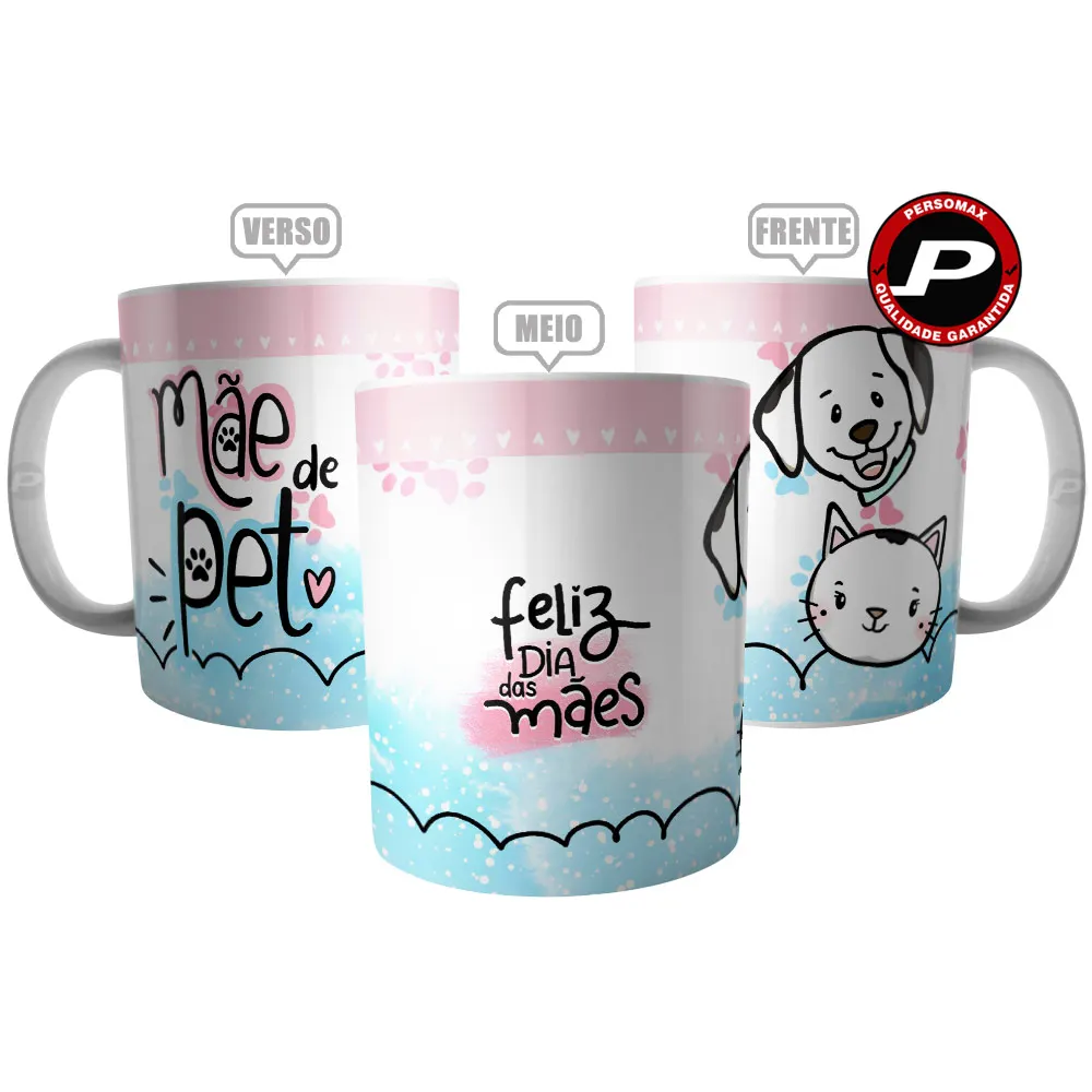 Mug Mother of Dog and Cat-Happy Pet Mother's Day Gift-Dog and Cat Cup