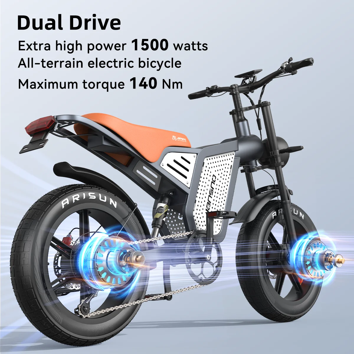 Vélo Électrique JANSNO X60G Tout Terrain - usage example