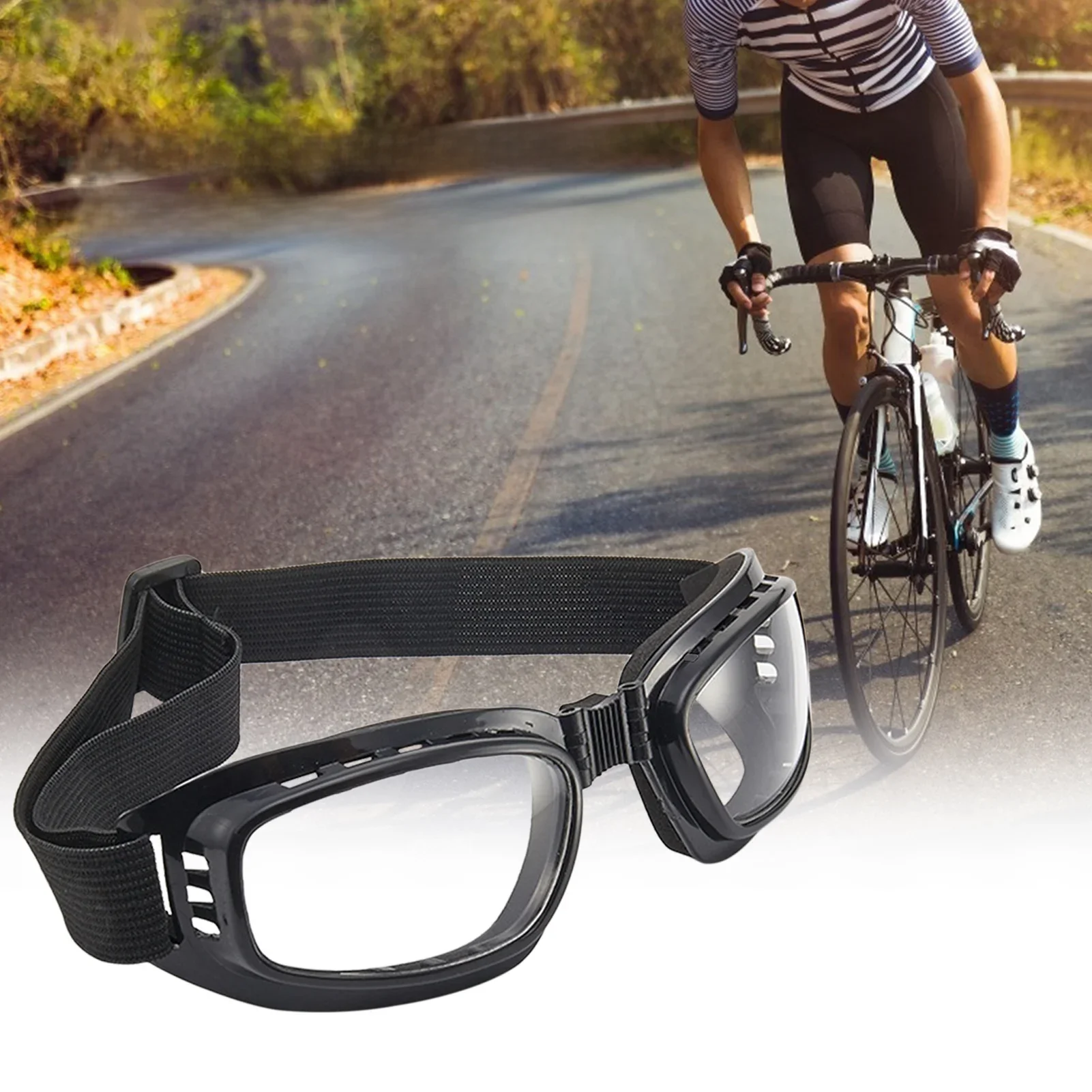 AliExpress Motorcycle Cycling Goggles Anti-Glare Lenses Ski Glasses Moto Goggles Polarized Day Night Cycling